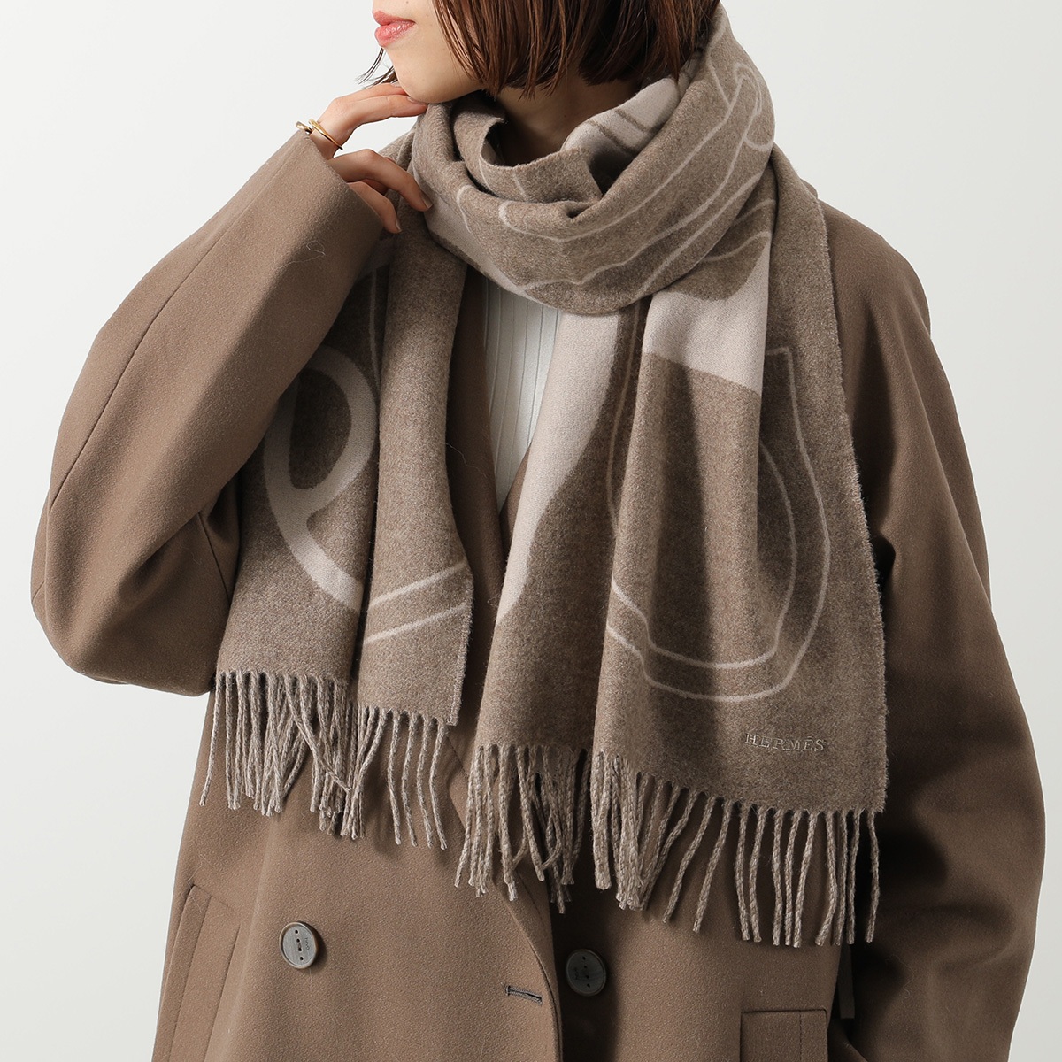 HERMES（エルメス） マフラー 170×40 メタル エケストル H394837T