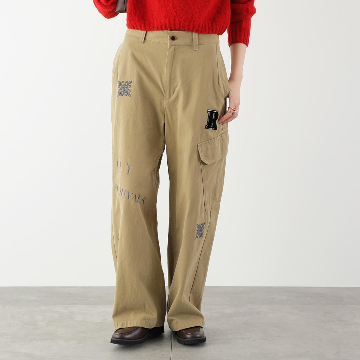 Eimee Law（エイミーロウ） チノパン 84407L-2 レディース レタリング