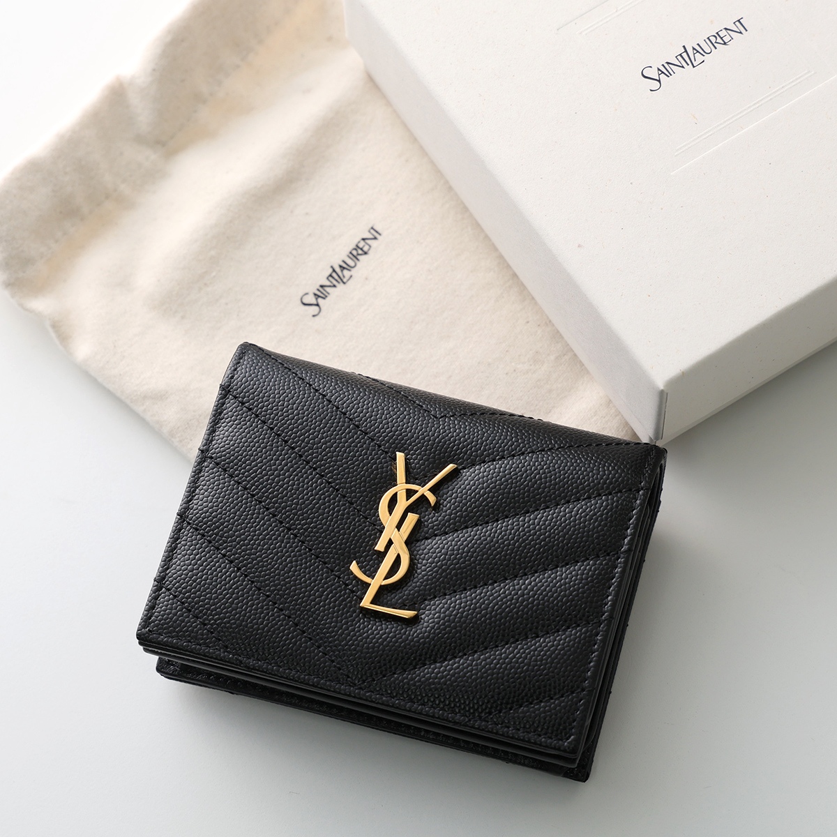 SAINT LAURENT サンローラン 二つ折り財布 668290 BOWA1 レディース