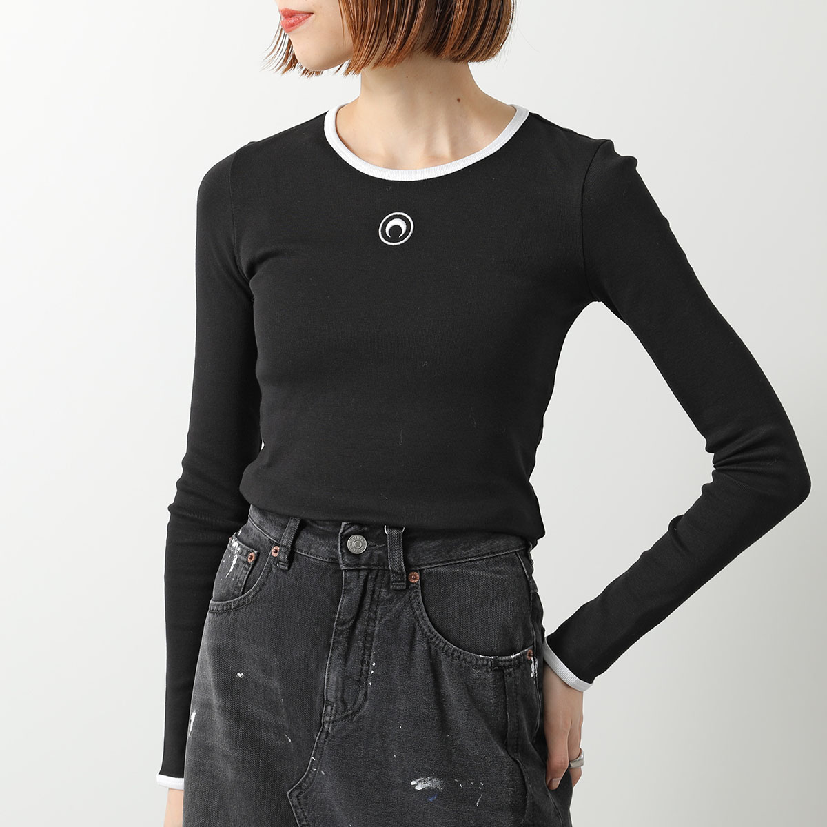 MARINE SERRE（マリーンセル） マリーン セル 長袖 Tシャツ Moon Logo