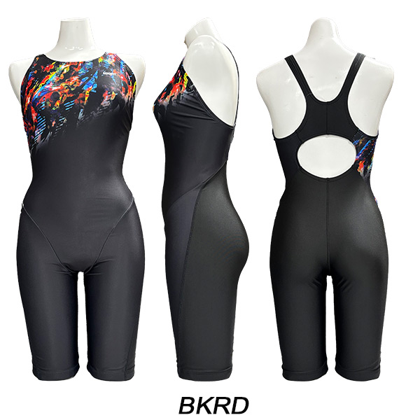 H2OFIT レディース競泳水着 練習用 オールインワン MAXBACK H2-S011024