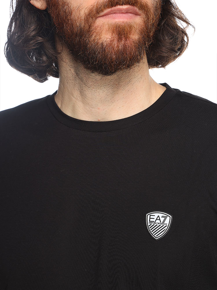 EMPORIO ARMANI エンポリオアルマーニ 胸ラバーロゴ クルーネック 長袖