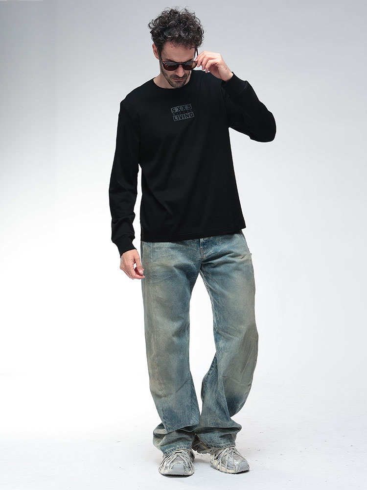 DIESEL（ディーゼル） ロンT トップス DIESEL SXXS LIVING プリント