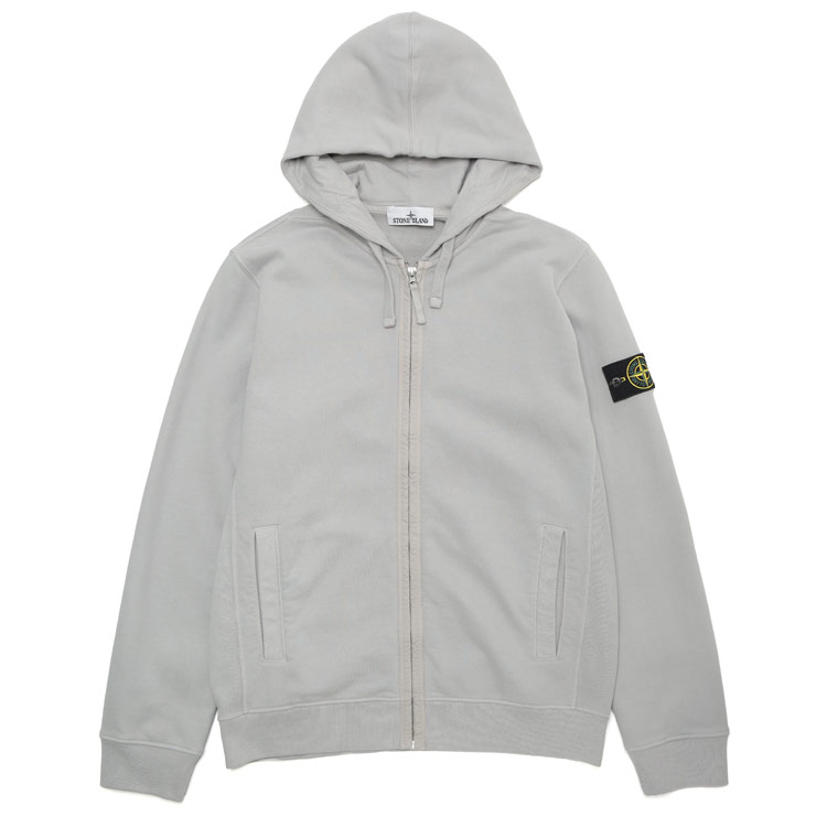 STONE ISLAND（ストーン アイランド） 裏起毛 ロゴパッチ フルジップ