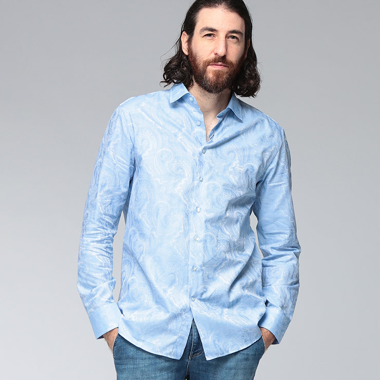 ETRO（エトロ） シャツ トップス メンズ ペイズリー柄 長袖 シャツ