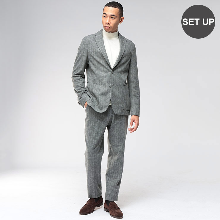 HUGO BOSS（ヒューゴ・ボス） スーツ メンズ フランネルストライプ 2つ