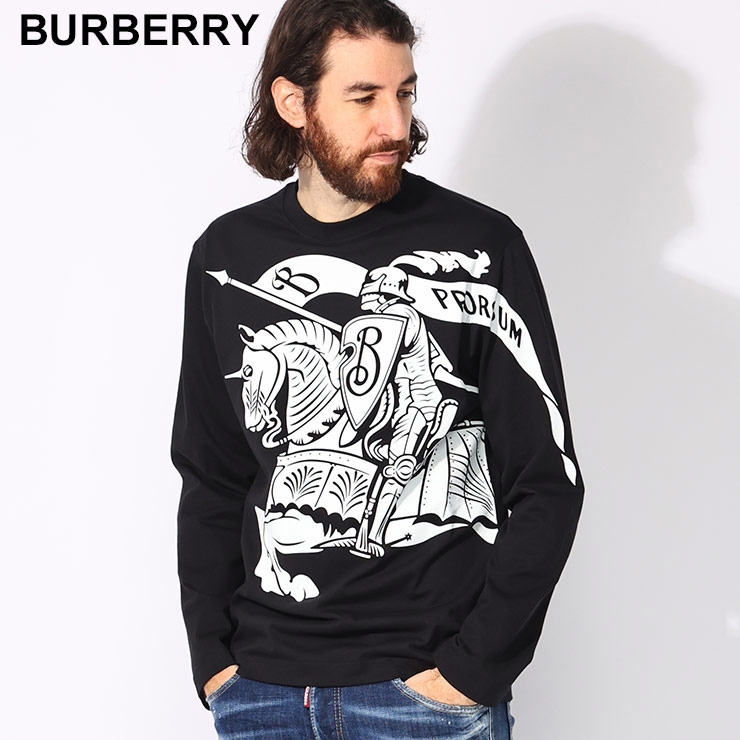 BURBERRY（バーバリー） ビッグEKDプリント クルーネック 長袖 Tシャツ