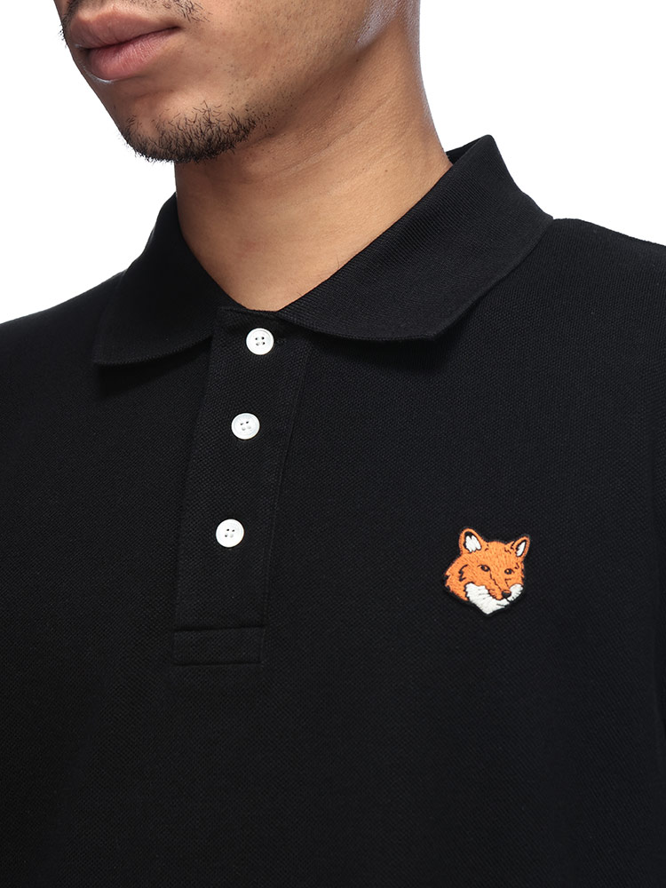 MAISON KITSUNE（メゾン キツネ） ポロシャツ メンズ 無地 FOX HEAD