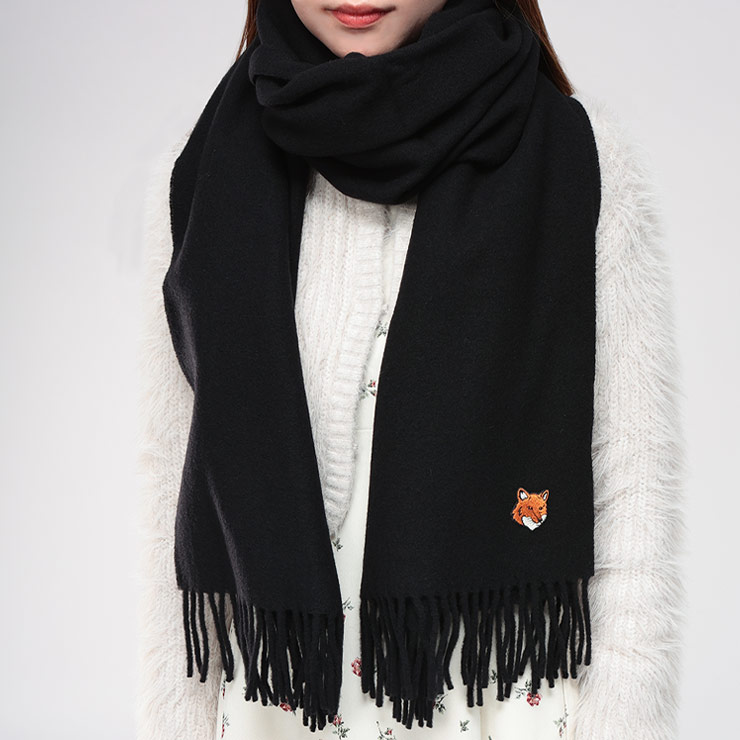 MAISON KITSUNE（メゾン キツネ） マフラー レディース 無地 ワン