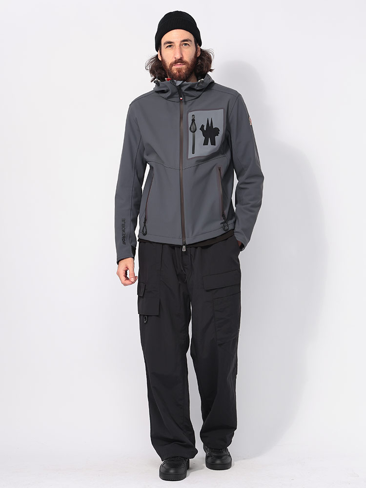 MONCLER（モンクレール） MONCLER BIGロゴ 裏起毛 フルジップ パーカー