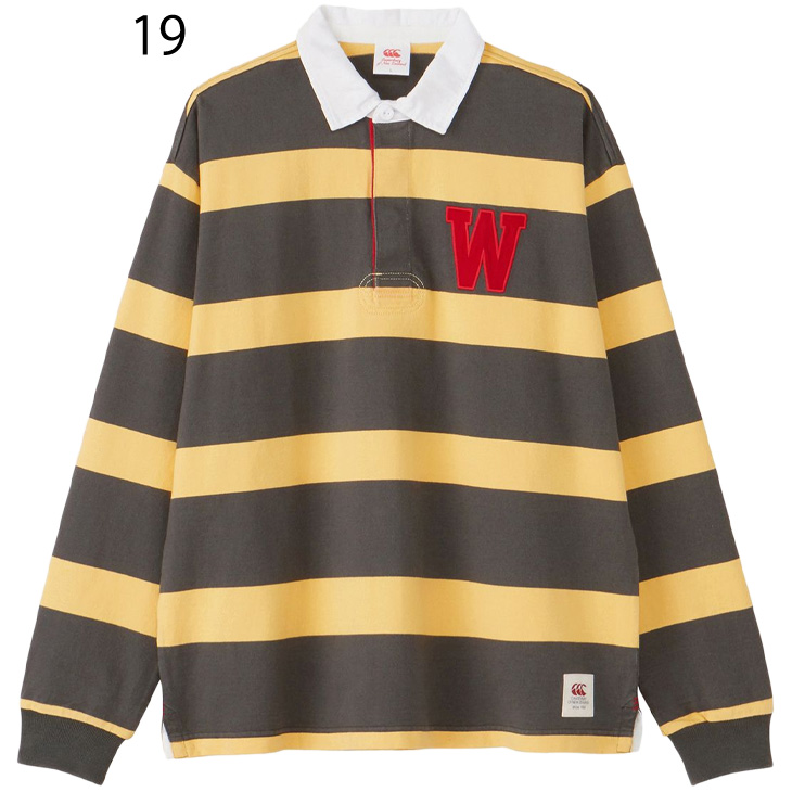 カンタベリー（Canterbury） ラガーシャツ 長袖 ポロシャツ ボーダー柄