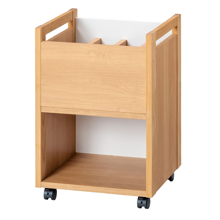 堀田木工所 国産 キャスター付き デスクワゴン サイドワゴン サイド