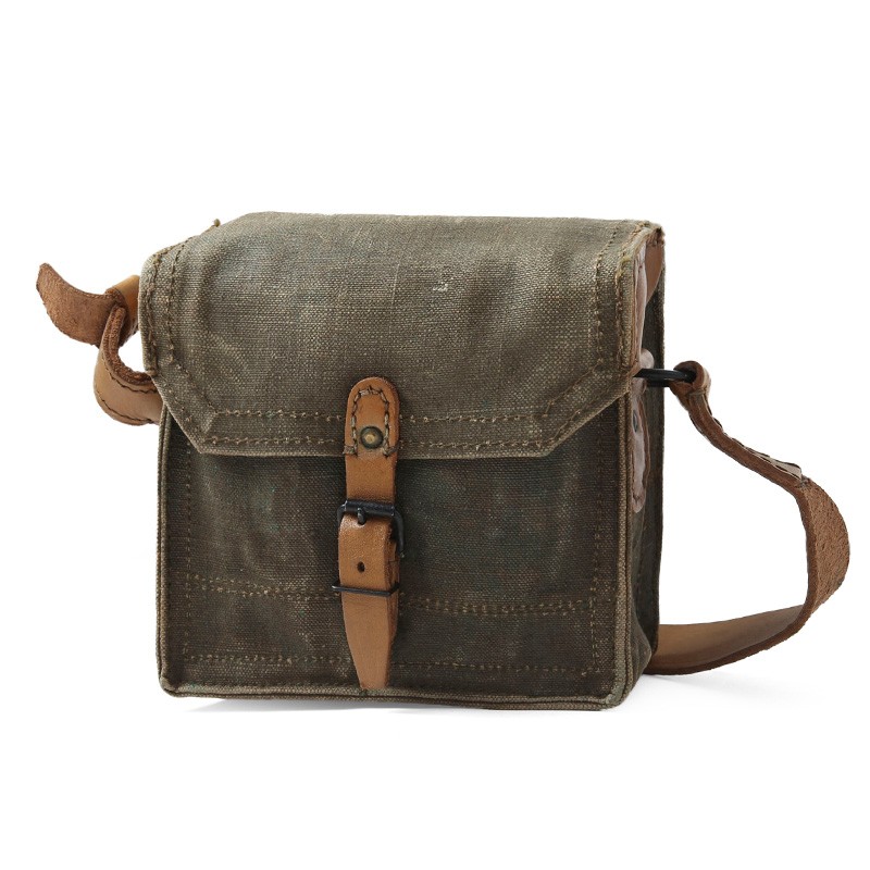 MILITARY（ミリタリー） 実物 USED フランス軍 キャンバスレザー