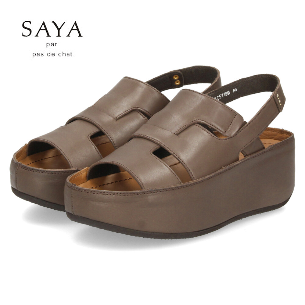 SAYA（サヤ） レディース サンダル 厚底 ストラップサンダル 靴 51199