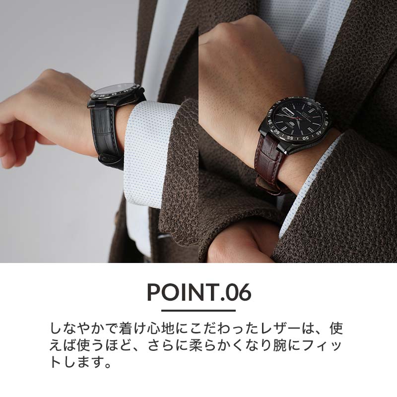 互換品】[セイコー5 対応]MOD ブラックサンダー 黒い稲妻 SNKE03KC