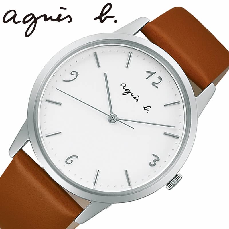 agnes b.（アニエスベー） 腕時計 日本製 レディース ホワイト ライト