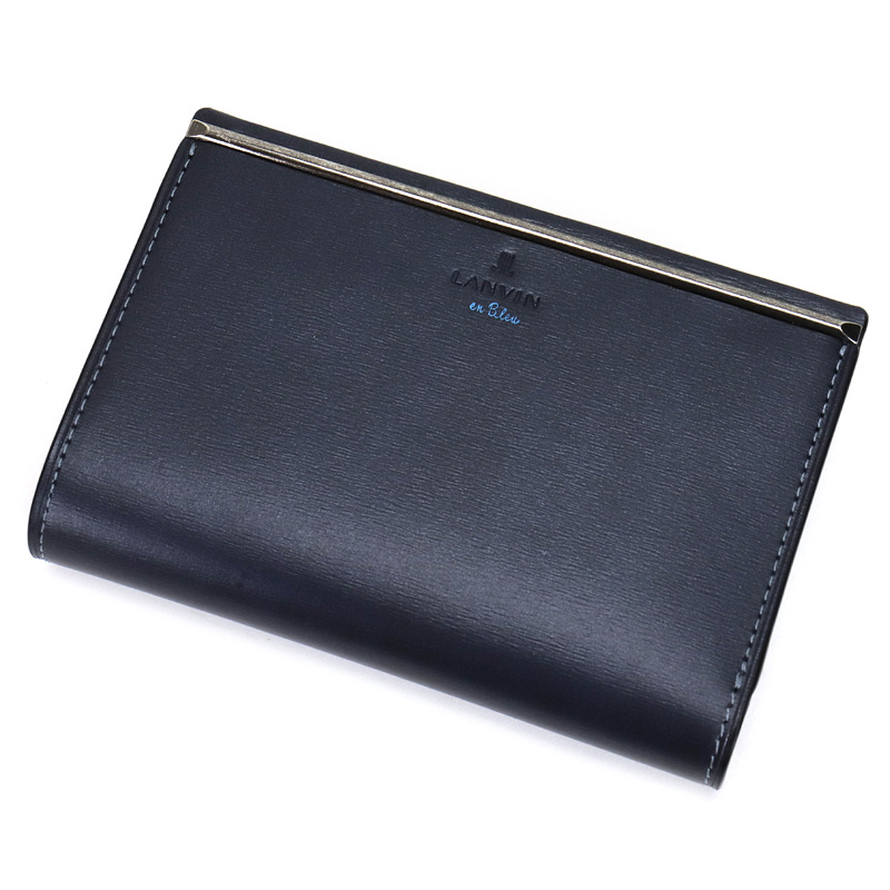 LANVIN en Bleu ランバンオンブルー 二つ折り財布 レノア小物 ミドル