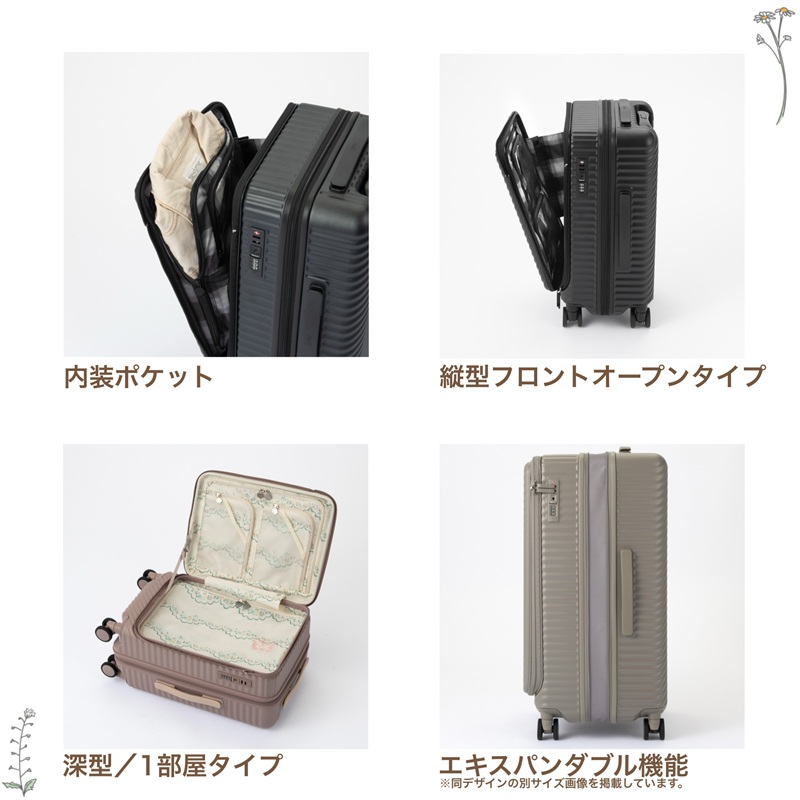 HaNT ハント ココント スーツケース 36L 44L 1泊 2泊 3泊 静音 TS