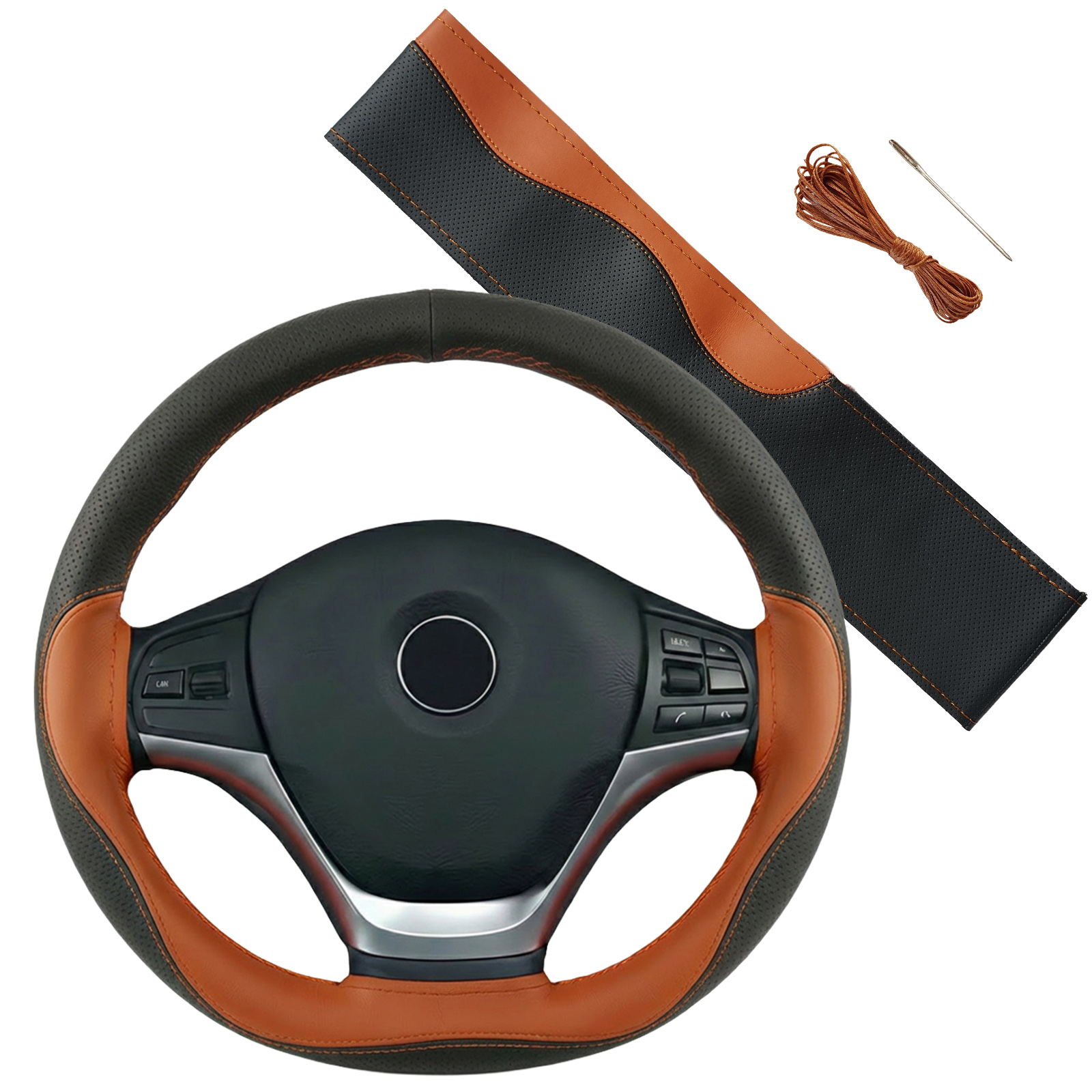 スズキ ジムニー JB64W ハンドルカバー 本革 車 自動車用 ステアリング