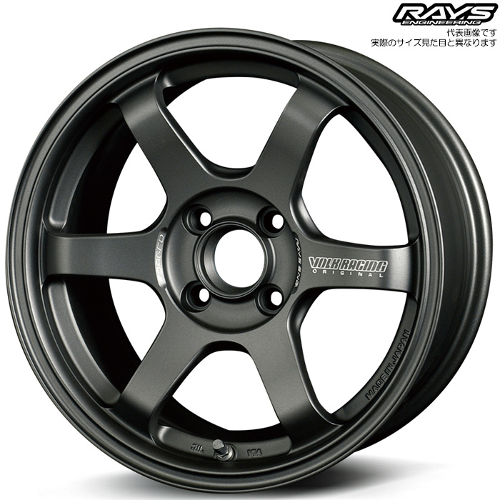 RAYS レイズ TE37 SONIC CLUB RACER (DM) 4本 15×7.0J+48 4H 100 φ54.1