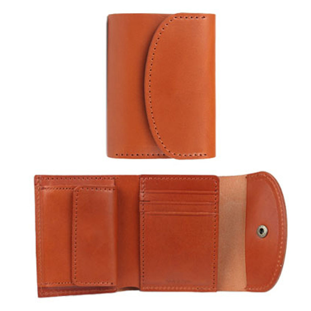 ミニ財布 三つ折り コンパクト 本革 栃木レザー 日本製 革 牛革 ヌメ革