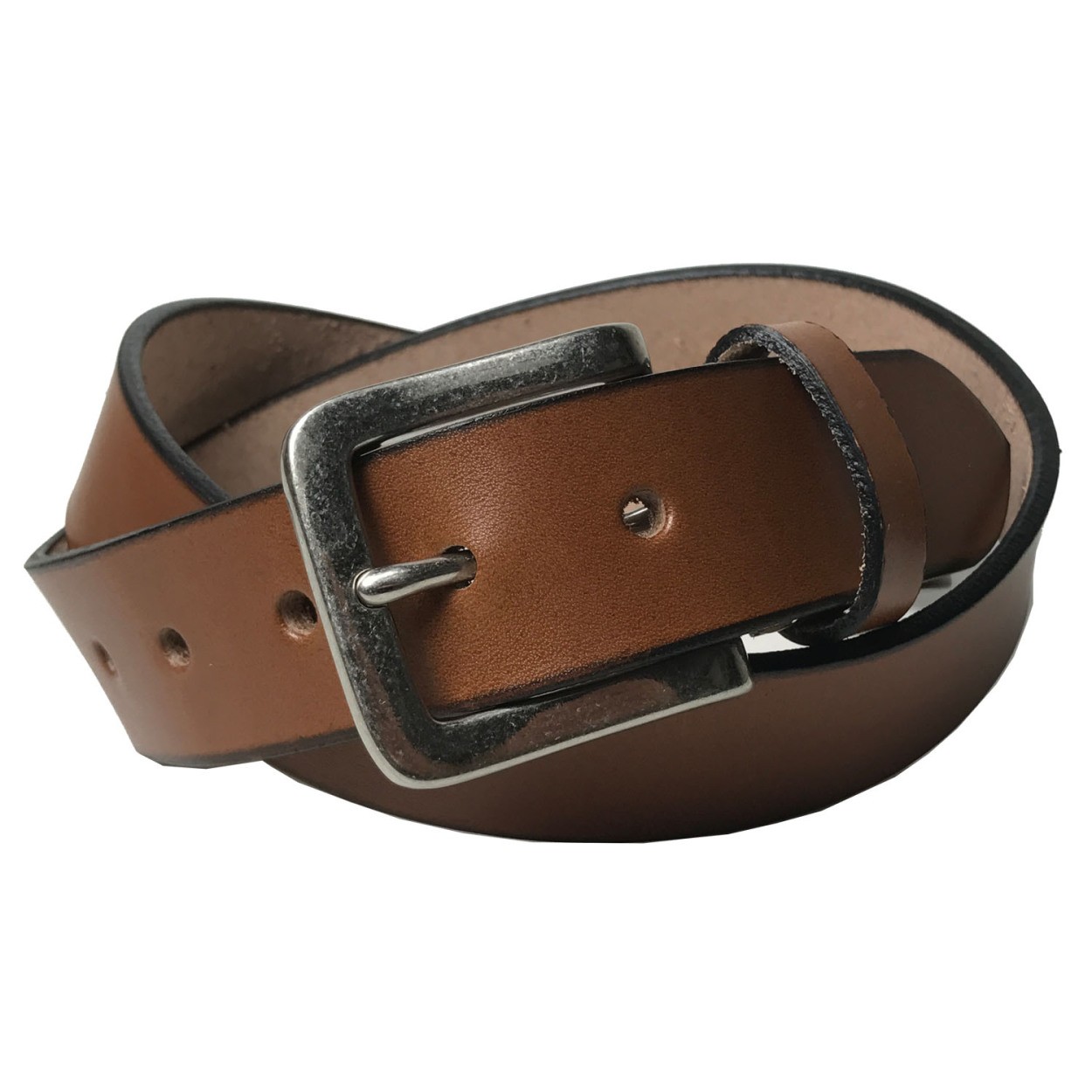 ベルト 栃木レザー メンズ 本革 35mm 牛革 黒色 ダークブラウン