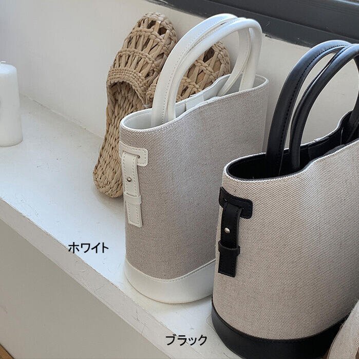 バッグ 2wayバケットバッグ レディース ショルダーバッグ 合皮 帆布 鞄