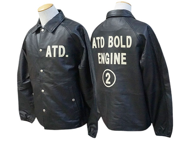 AT-DIRTY/アットダーティー】「Leather Coach Jacket”BOLD ENGINE