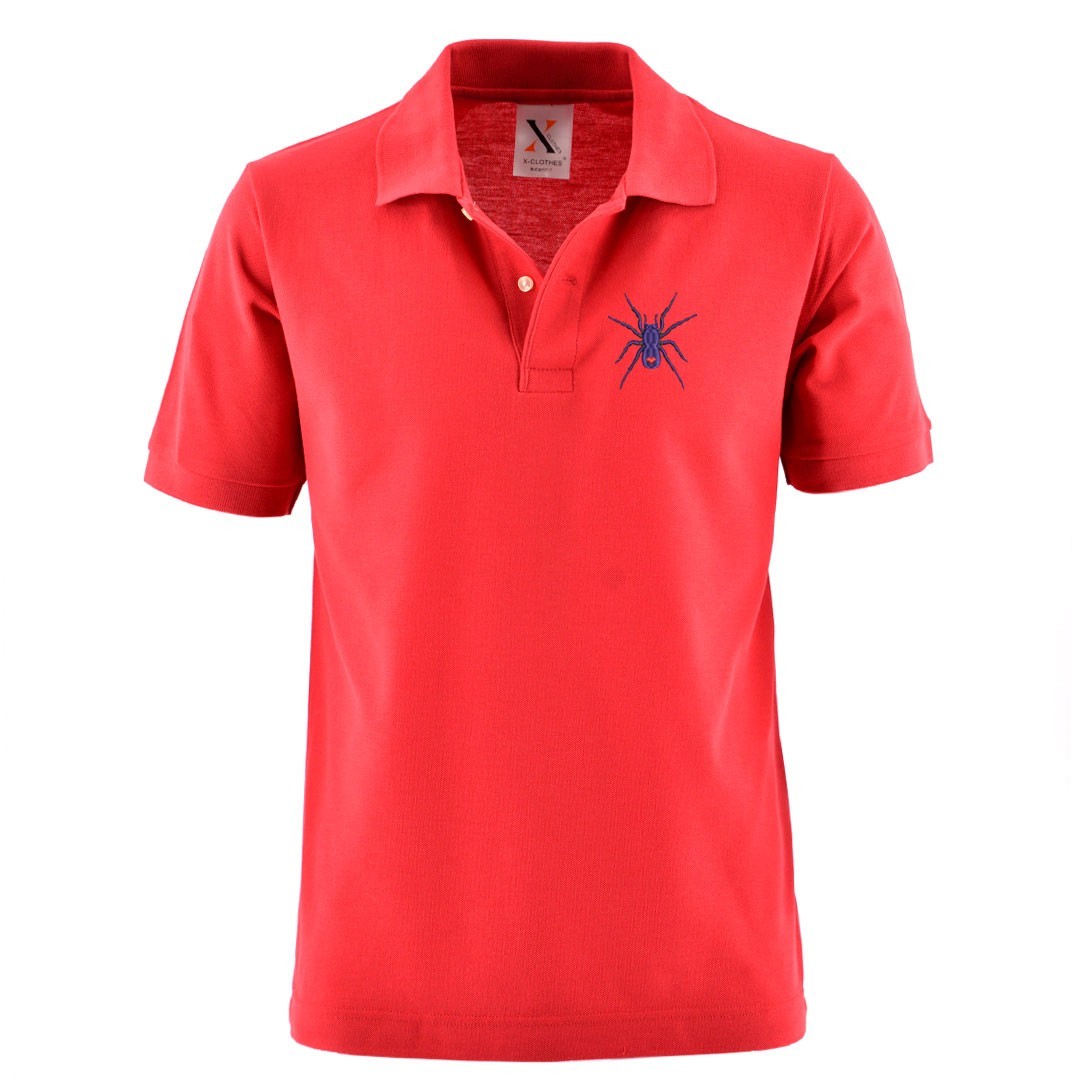 パンダ 刺繍 メンズ ポロシャツ 半袖 服 グッズ 富士山 クモ ハート