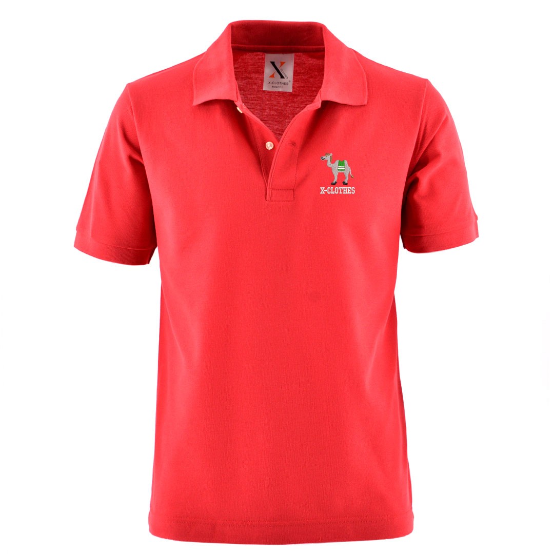 ラクダ 刺繍 メンズ ポロシャツ 半袖 服 グッズ キリン シマウマ 龍 得