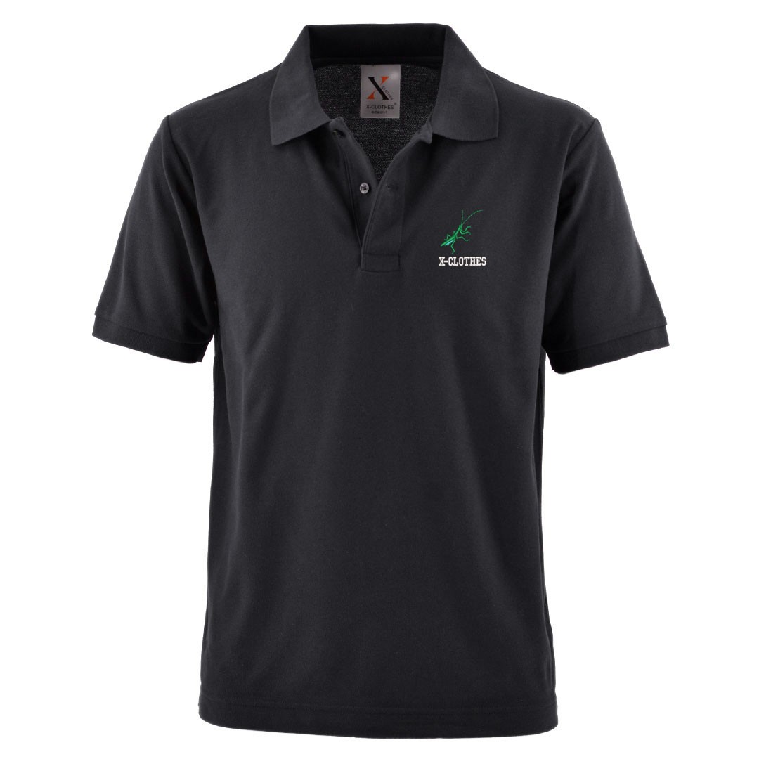 蜂 刺繍 メンズ ポロシャツ 半袖 服 グッズ ハチ カマキリ 得トク