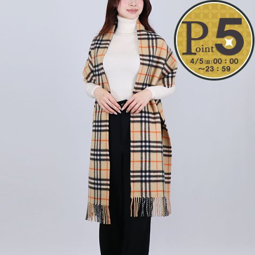 バーバリー(BURBERRY) カシミヤ レディースマフラー | 通販・人気
