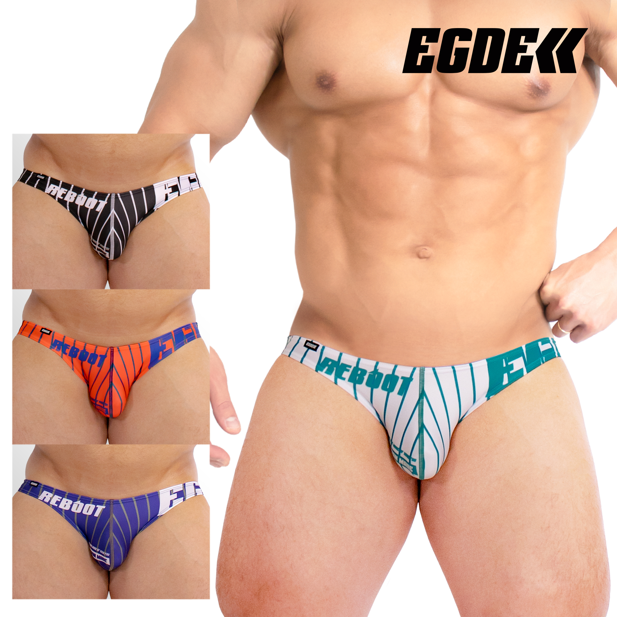 EGDE 【3830】REBOOT RE STRIPE super low-rise bikini : EGDE公式
