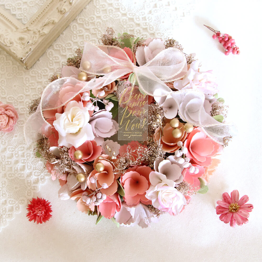 早割 母の日 ドライフラワー プレゼント リース 即日出荷 ドライ