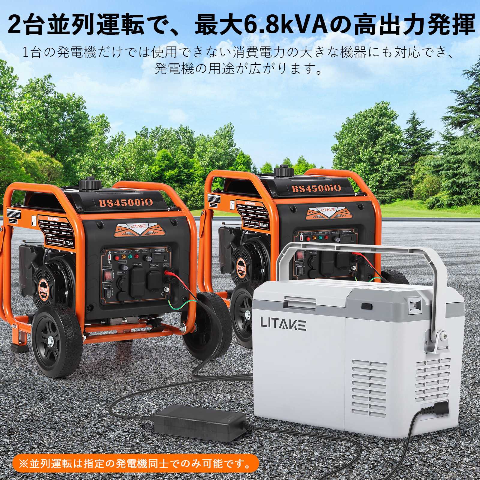 スタンダード 3500W インバーター 発電機 正弦波 オープン ガソリン