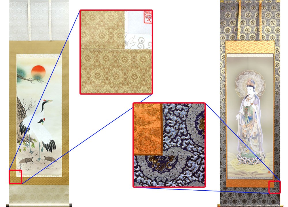 お雛様掛軸 (掛け軸) 吉祥雛 伊藤香旬 （尺三立）約横44.5×縦164cm