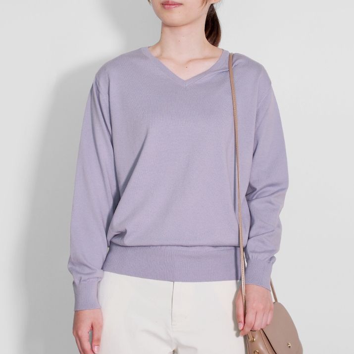 PRODIGAL（プロディガル） コットンカシミヤ Vネック セーター