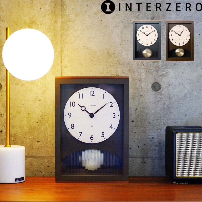 特典付 インターゼロ アーチの振り子時計 壁掛け時計 掛け時計 置時計