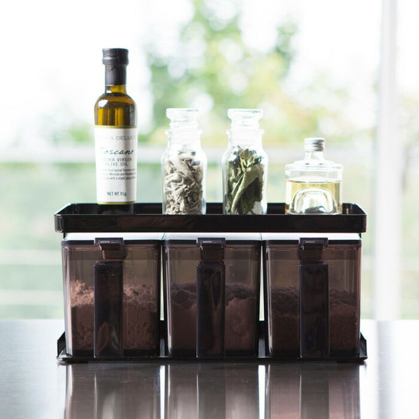 tower 山崎実業 調味料ストッカー＆ラック タワー 3個セット 公式 調味