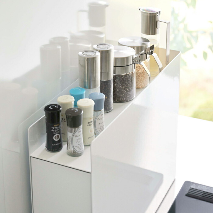 tower 山崎実業 隠せる調味料ラック タワー コンロ横 コンロ奥 隙間