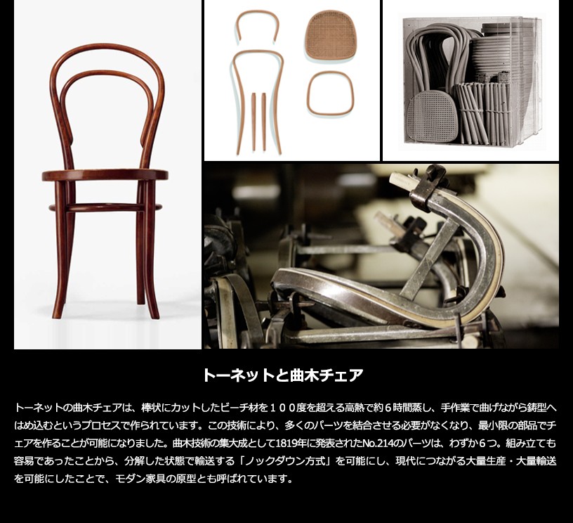 THONET チェア no.214 ウォルナット(受注品) : YAMAGIWA - 通販