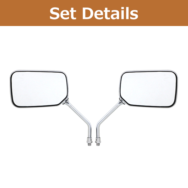 HONDA 純正タイプ メッキ バックミラー 左右セット シルバー CB400SF