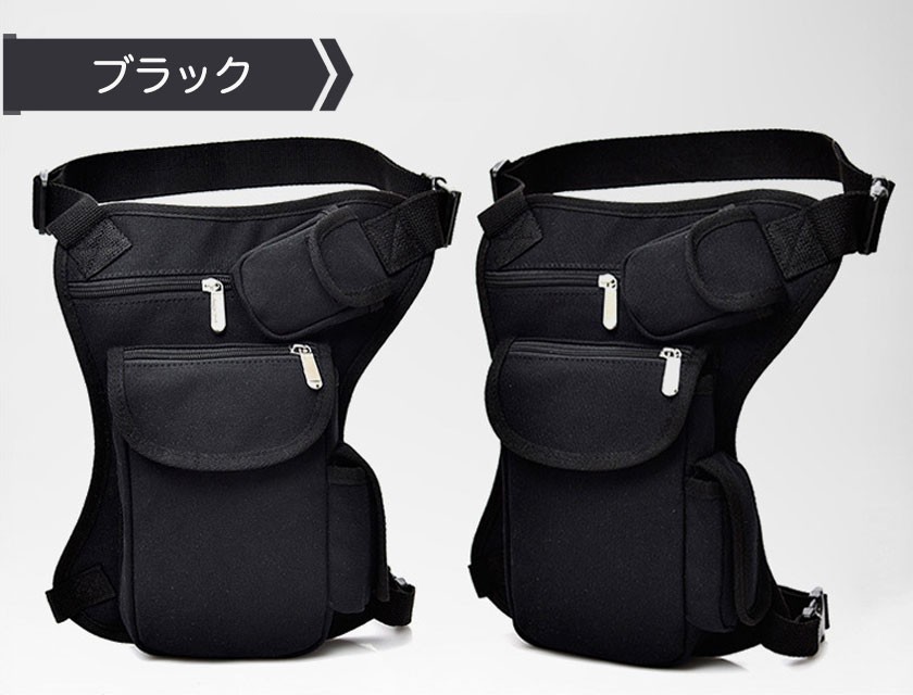 レッグポーチ ウエスト ウエストポーチ 2Wayバッグ ボディバッグ 帆布