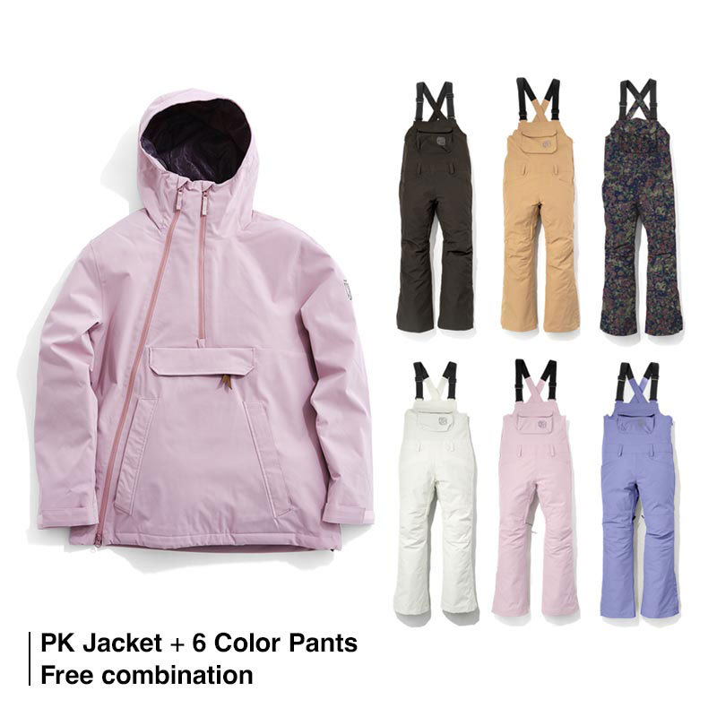 43DEGREES スノーボードウェア レディース 上下セット スキーウェア