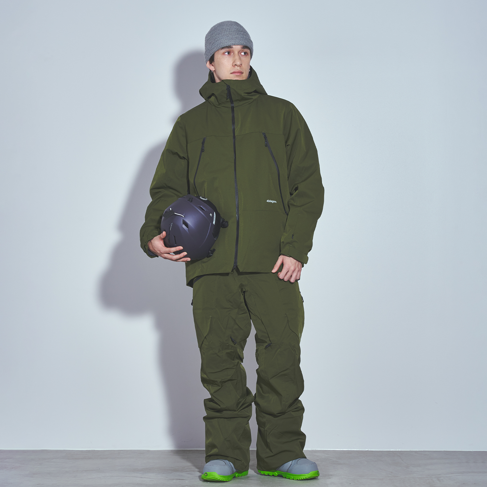 43DEGREES スノーボードウェア スキーウェア メンズ 上下 セット