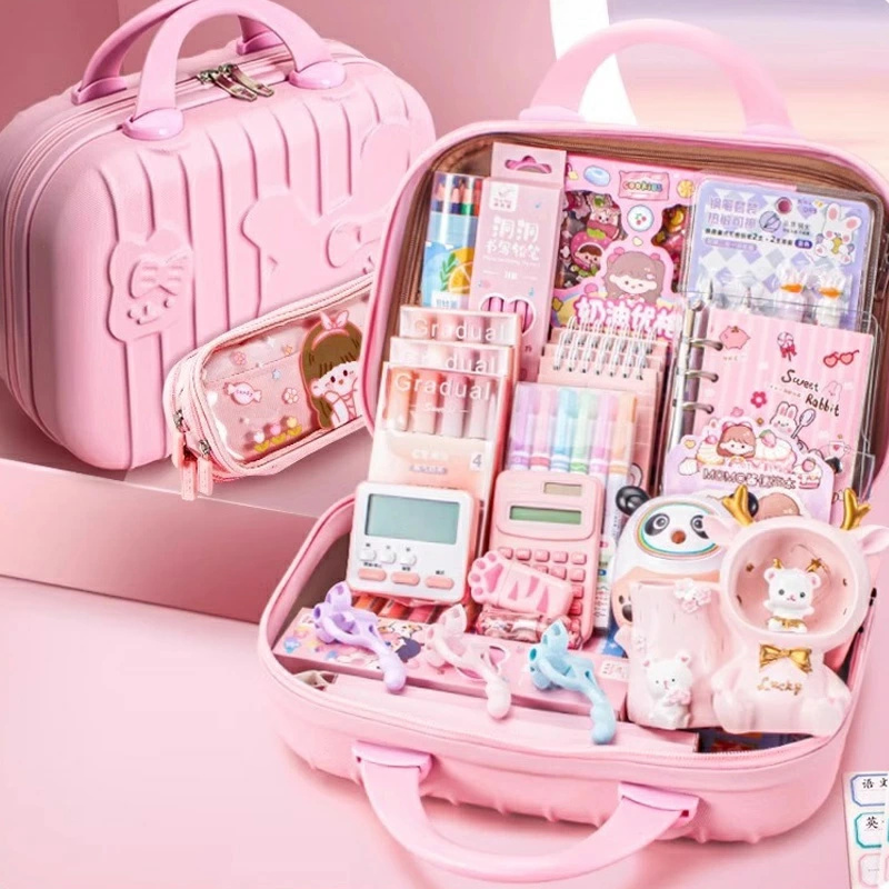 超豪華な文房具セット 携帯便利 9タイプ選べる 収納ケース付き 描き用