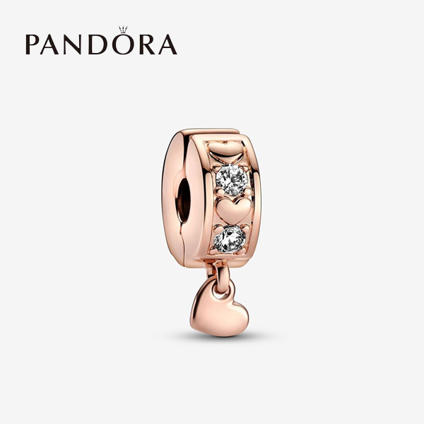 パンドラ クリップチャーム ブレスレット レディース ピンクゴールド