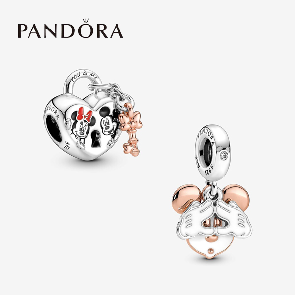 パンドラ チャーム ディズニー ブレスレット レディース ハート