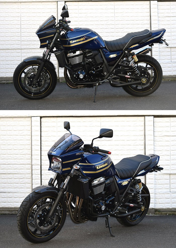 ZRX1200 DAEG【KAWASAKI】カーボン フロントフェンダー BLESS R's