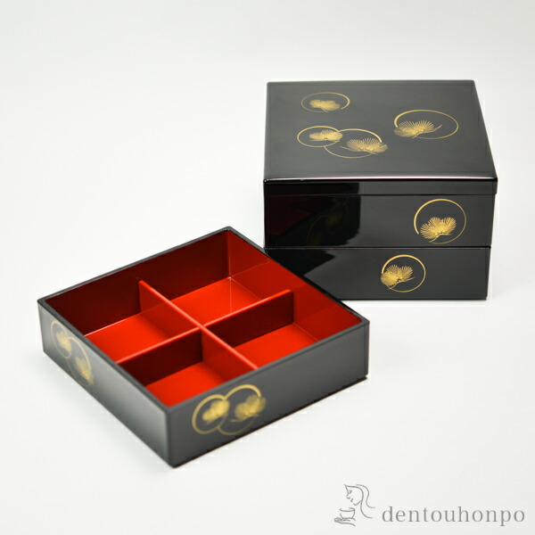 重箱用仕切り十字 4分割 赤 重箱6.5寸（内径18.5cm）対応 1組 ( おせち